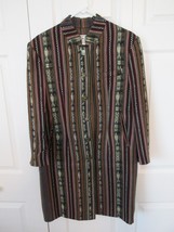 SASTRERIA Y MODAS Dallas Alfredo Chancusig Ecuador Striped Jacket Med-Lg... - $29.95