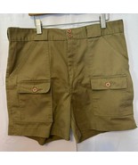 EMS Men’s Size 34 Sport Twill Cargo Shorts Olive Green Outdoor Hiking - $45.06 CAD