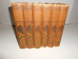 Lot of 6 vintage THE YOUNG FOLKS TREASURY 3-8, c.1919, hc - $39.59