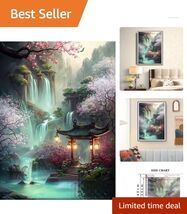All-Inclusive Diamond Art Painting Kit | 12x16 Waterfall Landscape for B... - $14.80