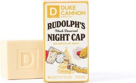 Duke Cannon Supply Co. Rudolph&#39;s Much Deserved Night Cap BAR SOAP 10 OZ, Cinnamo - £20.77 GBP