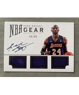 Kobe Bryant 2013 Triple Patch Autograph Facsimile RP Card - $3.25