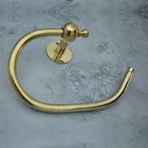 Handmade Brass Toilet Paper Holder ring also can be used as a Towel holder Ring - £53.31 GBP