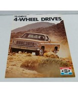 1975 CHEVROLET CHEVY 4 WHEEL DRIVE TRUCKS SHOWROOM BROCHURE GM ORIGINAL - $12.42