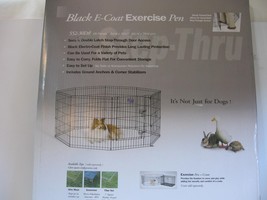 NEW Midwest Foldable 8-Panel Dog Exercise Pen Playpen 24&quot;W X 30&quot;H Black E-coat - £38.75 GBP