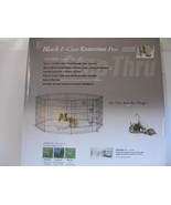 NEW Midwest Foldable 8-Panel Dog Exercise Pen Playpen 24&quot;W X 30&quot;H Black ... - $49.00
