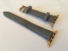 For 42 44 45 Apple Watch Strap 18mm Ladies Diamond Apple Grey Watch Strap - £27.65 GBP