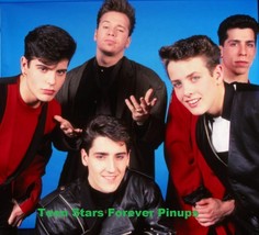 New Kids on the block 8X10 photo vintage red shirts Donnie Wahlberg hand... - £9.39 GBP