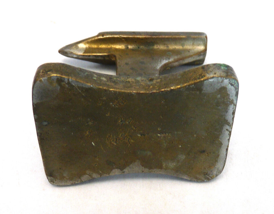 Vintage hand worked  brass miniature anvil tool high jewelry metalwork Item image 3
