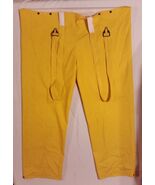BRIGHT YELLOW LARGE 48 X 29.5 WET RAIN SUIT PANTS BOTTOMS ADJUSTABLE SUS... - €13,98 EUR