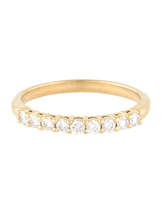 Tiffany &amp; Co. Yellow Gold Embrace .27ct Diamond 2.2mm Shared Wedding Band 6 - £1,838.32 GBP