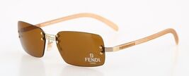 FENDI FF 7300 300X Gold / Brown Sunglasses FF7300-300X 55mm - $189.05