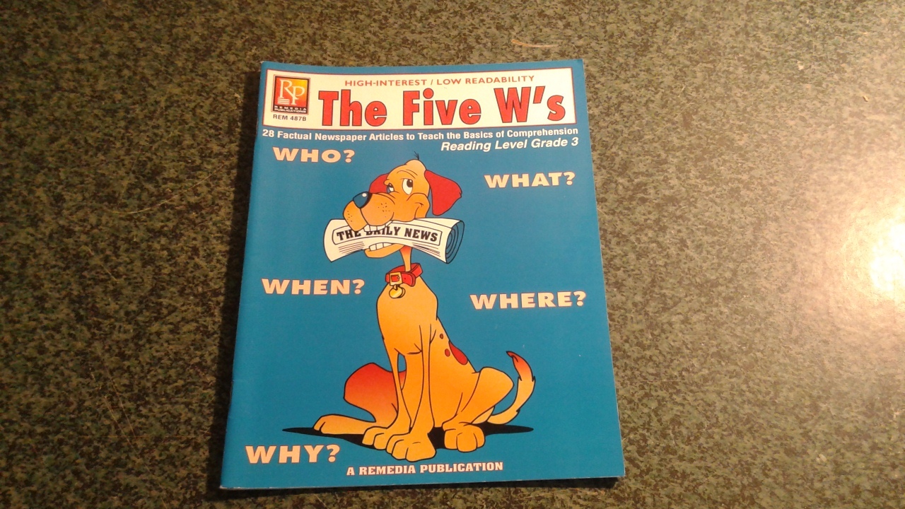 THE FIVE W&#39;S GRADE 3, REMEDIA PUBLICATIONS - $8.99