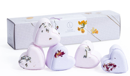 Set of 5 Heart Shaped Shower Steamers Package - in a Gift Box - Can be personali - $81.95