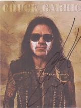 Signed Chuck Garric Photo Autographed Of Alice Cooper Rock &amp; Roll - £19.92 GBP