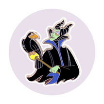 Sleeping Beauty Disney Pin: Maleficent and Diablo Raven - $12.90