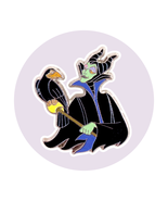 Sleeping Beauty Disney Pin: Maleficent and Diablo Raven - $240.70 MXN
