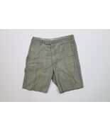 Vtg 50s Streetwear Boys 12 Sanforized Cotton Golf Chino Shorts Green Pla... - $55.14 CAD