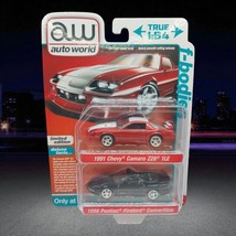2023 Auto World 1991 Chevy Camaro Z28 1LE &amp; 1996 Pontiac Firebird Conver... - $16.48