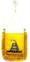 Gadsden Dont Tread On Me Mini Flag 4&#39;&#39;x6&#39;&#39; Window Banner suction cup BEST Garden - £2.30 GBP