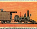 Original John Bull Engine Smithsonian Washington DC UNP Linen Postcard H12 - $4.90