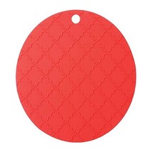 TableCraft Silicone 7&quot; Round Potholder / Trivet - Red - $189.11 MXN