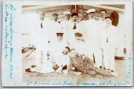 RPPC Crew of the SS Prinzregent Dutch East-Africa Line Feb 1910 Postcard K4 - £20.63 GBP