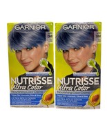 (2) Garnier Nutrisse Ultra Permanent Hair Color DN1 Blue Orchid Light Co... - $29.99