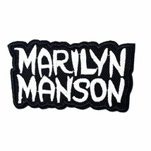 Marilyn Manson Embroidered Patch 7.7x4.1Cm - £4.53 GBP