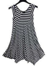 Premise Womens Size S Striped Pullover Round Neck Midi Trapeze Swing Dress - $11.39