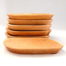 Handmade Wooden Serving Dish Serving Tray Restaurant  Barbecue Platter Rustic - £12.82 GBP+