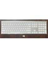 Macally Wireless Full Size White &amp; Silver Keyboard Model RFACEKEYA w/ BT... - $24.50