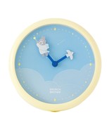 Brunch Brother Silent Bunny Wall Clock Cute Angel Design Sky Blue - $50.93