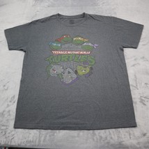 Teenage Mutant Ninja Turtles Shirt Mens XL Gray Crew Neck Short Sleeve Tee - $19.78