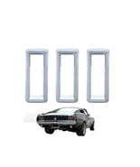 Chrome Tail Light Lens Lenses Lamp Bezel Trim Set of 3 For 1967 67 Ford ... - $48.38 CAD