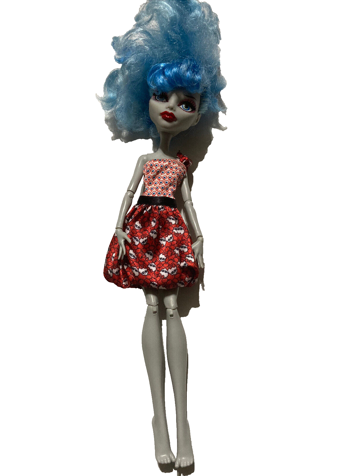 Monster High Doll Ghoulia Yelps Skull Dress Mattel 2008 - £23.25 GBP