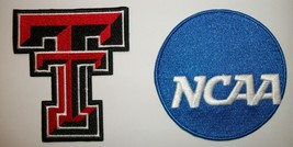 Texas Tech Red Raiders~Ncaa~Set Of 2~Embroidered Patch~Iron Or Sew~Ncaa - £5.82 GBP