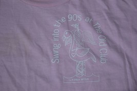 VTG &quot;Swing into the 90s at The OLD CLUB&quot; Ladies Week Golf Shirt Michigan L USA - £3.76 GBP