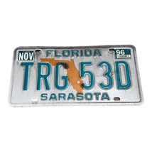 Vintage 1996 Florida Manatee County License Plate Original Tag TRG 53D M... - $14.01