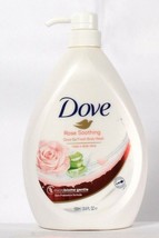 1 Bottle Dove 33.8 Oz Rose Soothing &amp; Aloe Vera Go Fresh Body Wash - £21.49 GBP