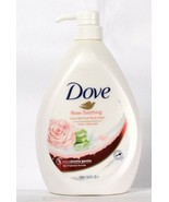 1 Bottle Dove 33.8 Oz Rose Soothing &amp; Aloe Vera Go Fresh Body Wash - £21.23 GBP