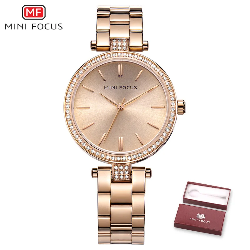 Luxury Women Watches Waterproof Rose Gold Ladies Wristwatches Quartz - $37.00