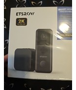 ETSROW Wireless Video Doorbell Camera with Chime 2K Resolution 10000mAh IOB - £32.70 GBP