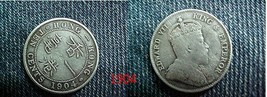 Hong Kong 1904 Silver Ten Cents - £6.21 GBP