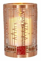 Frank Lloyd Wright Robie House Art Glass Window No 51 Brass Votive Candle Holder - £23.94 GBP
