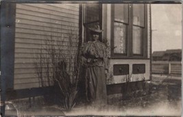 RPPC Woman Cowboy Hat Long Western Fringe Dress Belt  Real Photo Postcard Z30 - $14.95