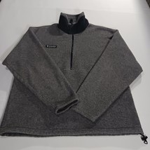 Vintage Columbia Fleece Men's M Gray Pullover 1/4 Zip Made In USA 90s Ski Snow  image 12