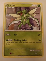 Pokemon 2010 HeartGold SoulSilver Undaunted Scyther 65/90 Single Trading... - £15.73 GBP