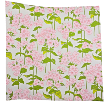 Vintage Wallpaper Sample Sheet 70s Retro Pink Floral Flowers Crafts Doll... - £7.81 GBP