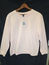 Karen Scott Sport Plus  Size XL Pullover Sweater Fleece Blush Long Sleeve - £7.93 GBP